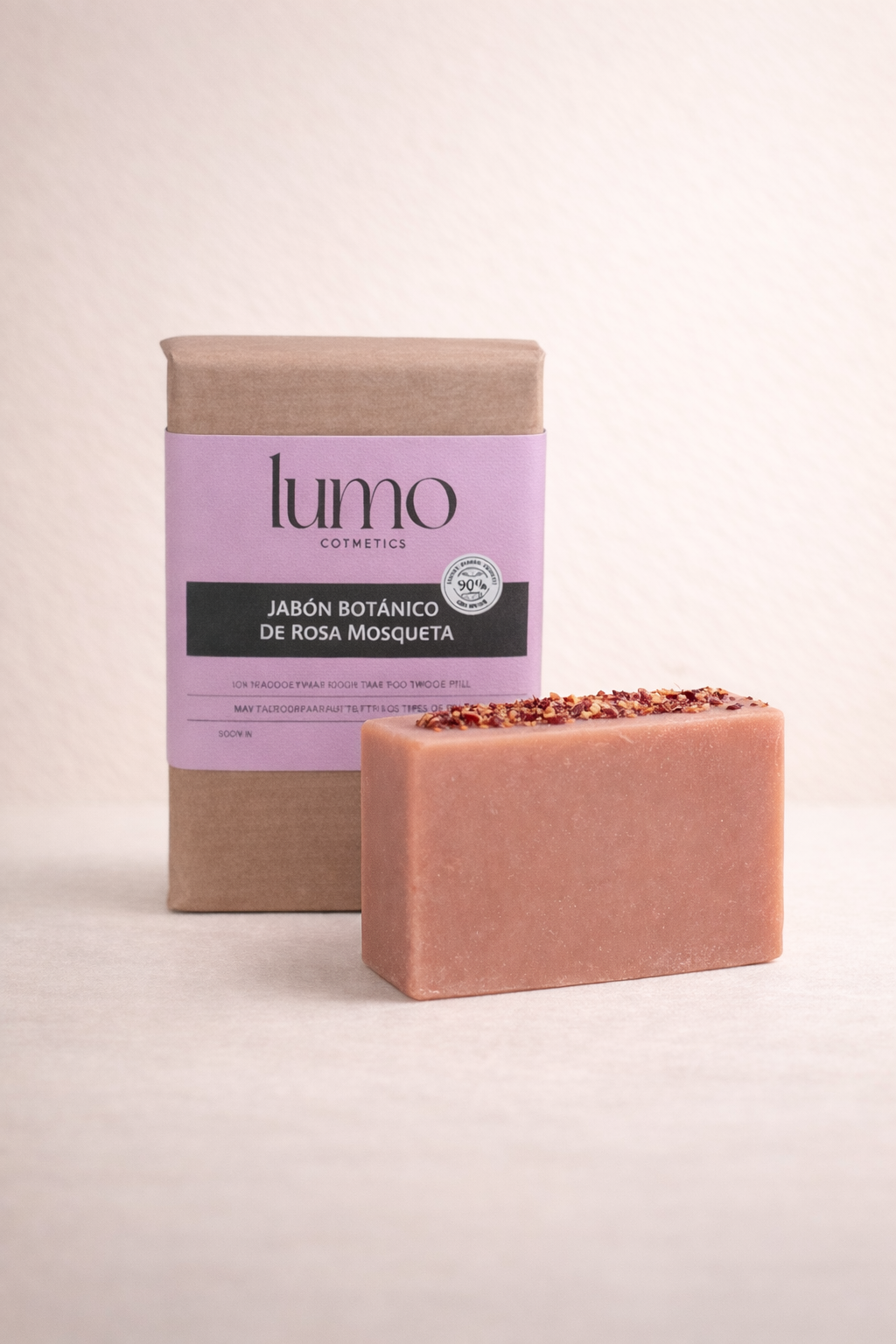 Jabón sólido Rosa Mosqueta 100g vista frontal